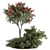 Spectacular Red Crape Myrtle Set 3D model small image 1