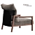 Elegant Porada Vera Armchair 3D model small image 4