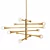 Elegant Linear Sprawl Chandelier 3D model small image 1