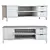 Esterel Two Tone TV Unit: Stylish Storage Solution! 3D model small image 2