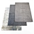 Rug Set: 5 Pieces with Textures 3D model small image 1