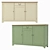 Olivia 3-Door/1-Drawer Chest: Elegant and Functional 3D model small image 2