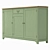 Olivia 3-Door/1-Drawer Chest: Elegant and Functional 3D model small image 4