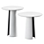 Elegant Glass Side Table Orbit 3D model small image 2