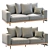 Modern Newport Sofa: Elegant and Stylish 3D model small image 4