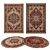8-Piece Assorted Rugs Set 3D model small image 1