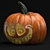 Spooky Halloween Pumpkin 3D model small image 4