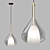 Scandinavian Glass Pendant Lamp 3D model small image 1