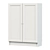 Billy Oxberg: Stylish Shelving with Doors 3D model small image 1