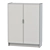 Modernist Morliden: White Bookcase with Glass Doors 3D model small image 2