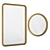 Orbis Luxe Rectangular Mirror 3D model small image 1