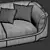 Elegant Longhi Sofa: Bravery 3D model small image 4