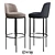 Modern Italian Caratos Bar Chair 3D model small image 2