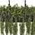 Metal Box Hanging Plants Set 303 3D model small image 4