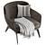 Modern Belt Armchair from Minotti 2021 Collection 3D model small image 3