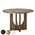 Lulu Arch Oak Dining Table 3D model small image 4