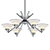 Refraction 6-Light Chandelier 3D model small image 1