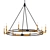 Elegant Talia 8-Light Chandelier 3D model small image 1