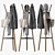 Elegant Steelwood Coat Stand 3D model small image 1