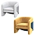 Westelm Thea Chair: Elegant and Comfy 3D model small image 3