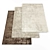 Premium Ethnic Rugs: 5-Piece Set 3D model small image 1