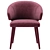 Elegant Cardinale Dining Chair: High-Quality, Textured, and Versatile 3D model small image 2