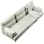Elegant Three-Seater Sofa in FENDA's View 3D model small image 3