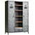 Antiqued Metal Industrial Closet 3D model small image 2