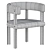 Elegant Baxter T Chair 3D model small image 5