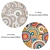 Versatile Set of 6 Round Rugs 3D model small image 3