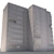 Modern Nine-storey Residential Building 3D model small image 5