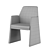 Sleek Anthony Dining Chair: Stylish, Versatile, and Comfortable 3D model small image 5