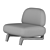 Elegant Vao Armchair by Paolo 3D model small image 4