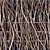 Rustic Village Branch Fence 3D model small image 2