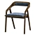 Sleek Katakana Dining Chair 3D model small image 2