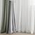 Elegant Polygonal Curtain 3D model small image 2