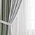 Elegant Polygonal Curtain 3D model small image 4