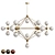 Sleek and Modern Modo Chandelier 3D model small image 4