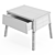 Modern Angled Leg Nightstand with Single Drawer- Air 3D model small image 10