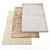 Stylish Collection of 6 Rugs 3D model small image 1