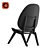 Sleek A-Frame Lounge Chair 3D model small image 4