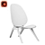 Sleek A-Frame Lounge Chair 3D model small image 6