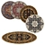 Timeless Circle Rugs 3D model small image 1