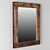 Rustic Railroad Ties Mirror 3D model small image 2