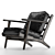 Brooks Lounge Chair: Modern Comfort and Style 3D model small image 8