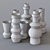 Modern Ceramic Totem Vases by West Elm 3D model small image 2