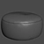 Title: MissoniHome ANTIBES Floral Canvas Pouf 3D model small image 2