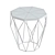 Elegant Octagon Side Table 3D model small image 2