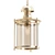 Italian Midcentury Brass Pendant Lamp 3D model small image 1