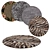 Wildlife Circle Rugs 3D model small image 1
